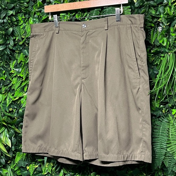 Nike Golf‎ Shorts Mens 38 Pleated Khaki Dri-FIT Casual Activewear 2977 - Picture 1 of 10